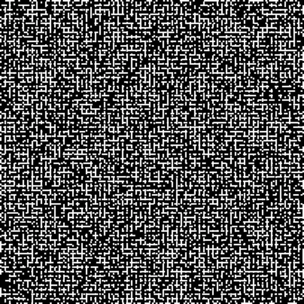 Pixel Art Zwart Wit Achtergrond Met Willekeurige Chaotische Pixels — Stockfoto