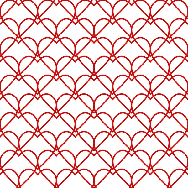 Naadloos Patroon Achtergrond Harten Raster Harten Liefhebbers Liefde Wallpaper Valentijn — Stockfoto