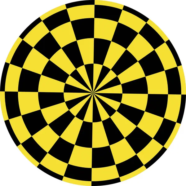 球パターン 黄色い黒い正方形異なった投射タクシーのロゴ — ストック写真