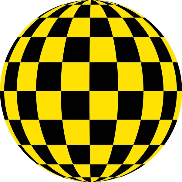 Esferas Padrão Amarelo Quadrados Pretos Diferentes Projeções Logotipo Táxi — Fotografia de Stock