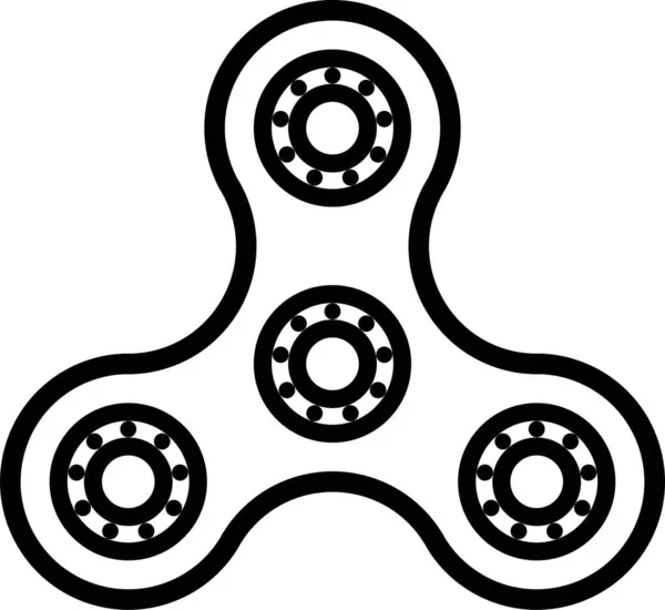 Homemade Spinner Out Bearings Vector Spinner Means Helping People Autism — Stock Photo, Image