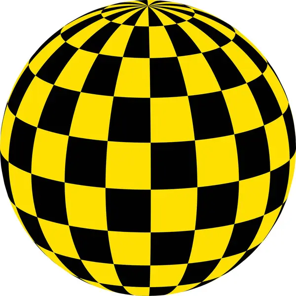 Padrão Esferas Quadrados Pretos Amarelos Diferentes Projeções Logotipo Táxi — Fotografia de Stock