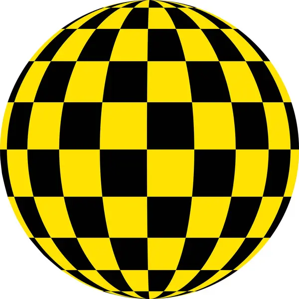 Kugeln Muster Gelb Schwarze Quadrate Verschiedene Projektionen Taxi Logo — Stockfoto