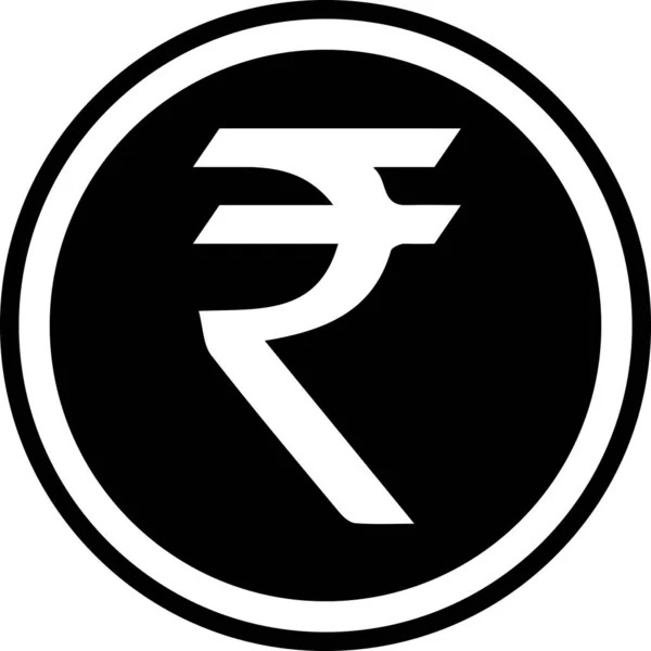 Symbool India Indiase Rupee Vector Rupee Valutateken Inr — Stockfoto
