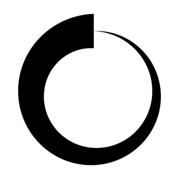 Rundes Logo Symbol Zur Erhöhung Der Kapazität Laufe Der Zeit — Stockvektor