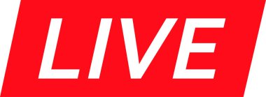 Canlı internet ve vektör canlı yayını için simge pankartları