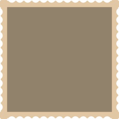 Dekorasyon fotoğraf galerisi için Boş Posta Damgaları çerçevesi, resim