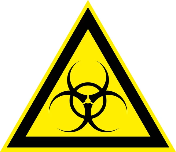 Biohazard Sign Biological Activity Threat Alert Vector Illustration — Stock Photo, Image