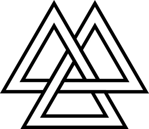 Символ Эпохи Викингов Элемент Геометрического Дизайна — стоковое фото
