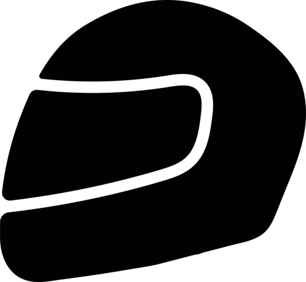 Иллюстрация Значка Защиты Травм Головы Мотоциклетного Шлема — стоковое фото
