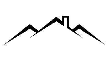 Çatı katındaki çatı katı bacası için logo malzemesi.