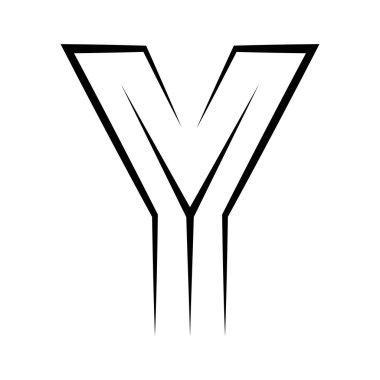 Y logo stüdyo harfi, y tasarım simgesi logotype teknoloji yazı tipi