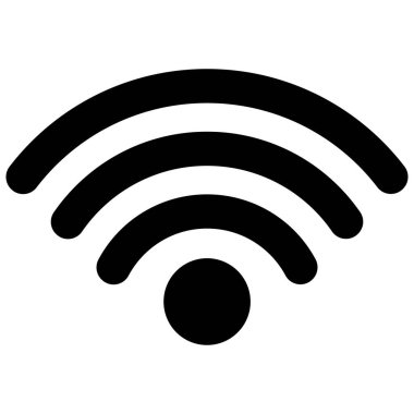 Wi-Fi internet erişim noktası ikonu Kablosuz Fidelity WiFi bağlantısı