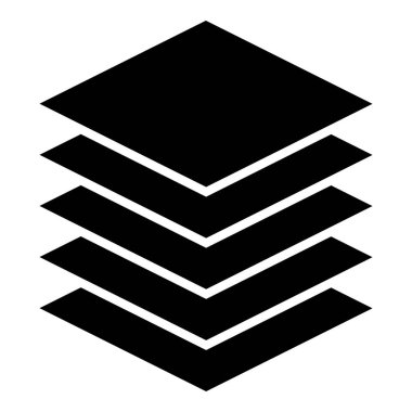 Katmanların simge yığını, düzleme paralel katmanlar