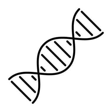 DNA sarmal ikonu şablonu, insan DNA genetik sembolü gen biyolojisi
