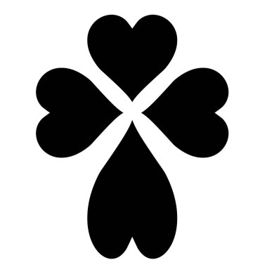 Dini haç kalpleri Tanrı 'ya olan inanç ve sevgiyi simgeler.