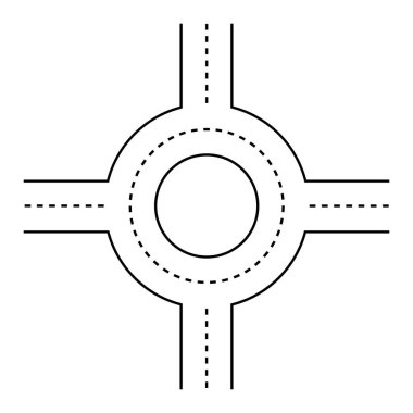 Basit Kavşak, Yol Kavşağı Diyagramı