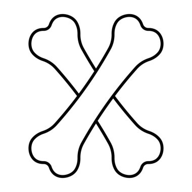 İki çapraz kemik ölüm ve tehlikeyi simgeler, çapraz kemikler korsan uyarısı