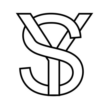 Logo işareti sy ys simgesi çift harfli logotlar y