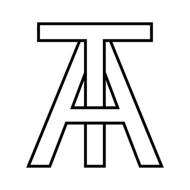 Logo simge iki harfli logoti t 'ye işaret ediyor.
