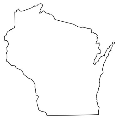 Özet Harita State Wisconsin, Wisconsin Haritası ABD