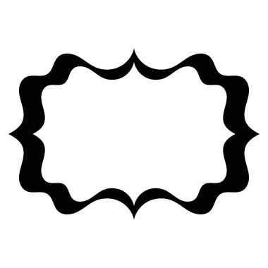  Müslüman çerçevesi dalgalı bir tasarım ile dekoratif