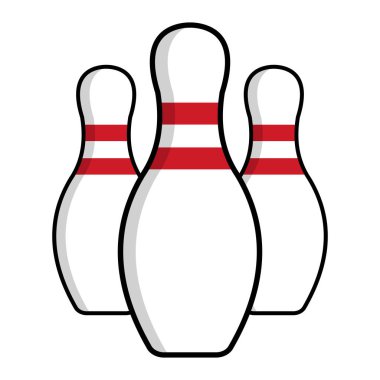 Klasik Beyaz Bowling Lobutları, Kalın Çizgili Sportif Kırmızı Çizgiler