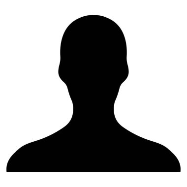 Beyaz Arkaplan Resminde İsimsiz Siyah Siluet