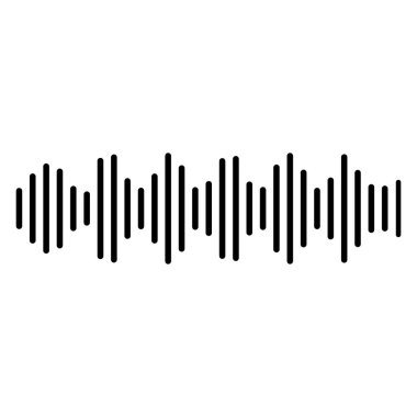 Siyah ve Beyaz Dinamik Ses Dalgası Nabzı