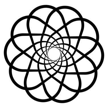 Mistik Sarmal Dans Sonsuz Döngü, Dairesel Uyum, Geometrik Dans Çizgileri 