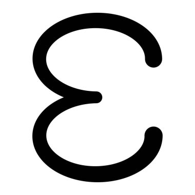 Yunan alfabesinin Epsilon Harfi, Siyah Epsilon Sembolü