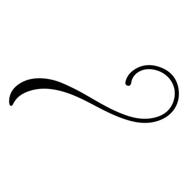 Kıvrımlı Flourish Dekoratif Girdap elementi, Dekoratif Serpinti elementi