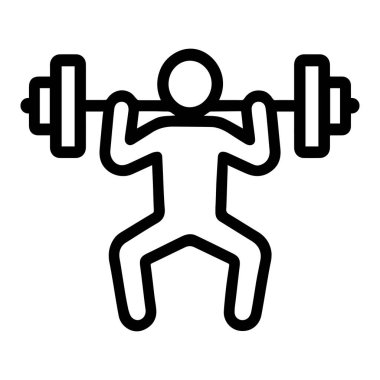 Ağırlıklı halter egzersizi yapan halter spor ikonu sporcusu