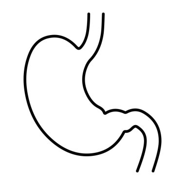 Basit mide çizelgesi, sağlık hizmeti, anatomi gastrointestinal sistem.