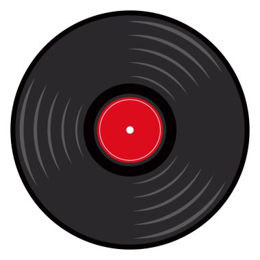 Canlı Kırmızı Vinil Kayıt Nostaljik Müzik Medyası