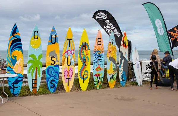 stock image Middleton, South Australia / Australia  04/30/2023: Southern Surf Festival, a celebration of surfing and surf competition