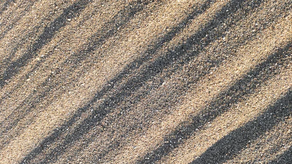 Sand Surface Textured Diagonal Lines Close — Stock Photo, Image