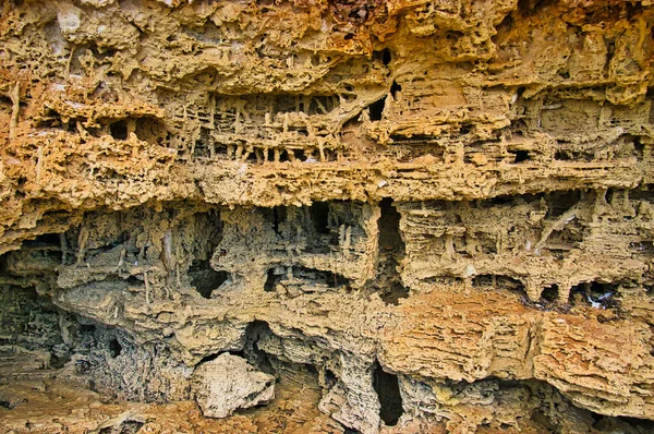 砂岩中的侵蚀模式 就像科幻电影中神秘的奇幻城市 避风港 爱尔半岛 科芬湾国家公园 — 图库照片