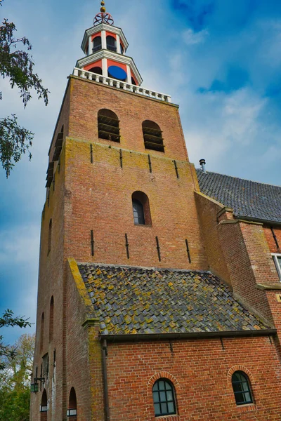 Počátkem Století Věž Petrusova Kostela Petruskerk Obci Pieterburen Provincie Groningen — Stock fotografie