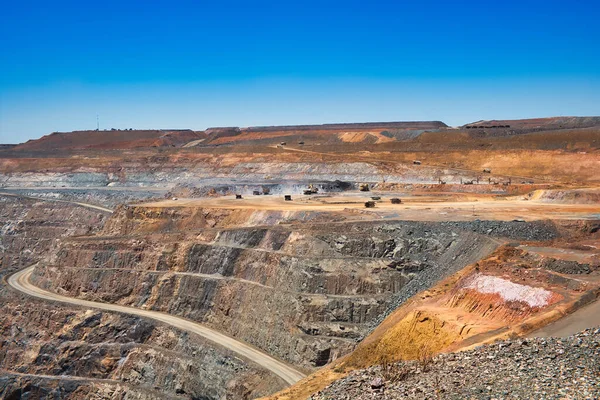 The Super Pit or Fimiston Open Pit, the largest open pit gold mine of Australia, in Kalgoorlie, Western Australia
