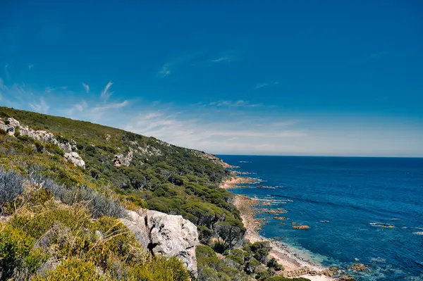 Stock image Coastal heartland  and rocky beaches at Cape Naturaliste, a headland at the northernmost point of the Leeuwin-Naturaliste Ridge, in the Busselton council area, Western Australia