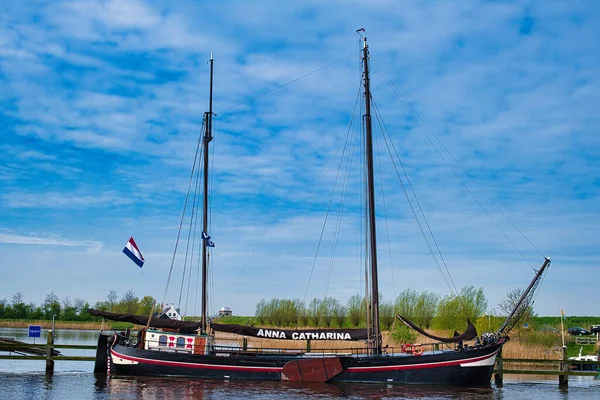 Clipper Bárka Klipperaak Tradiční Nizozemská Plachetnice Nyní Používané Pro Rekreační — Stock fotografie