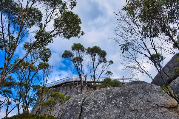 Punkt Widokowy Szczycie Ogromnych Granitowych Głazów Zamku Mount Park Narodowy — Zdjęcie stockowe