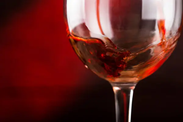 Szklanka Czerwonego Wina — Zdjęcie stockowe