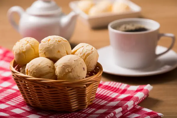 Roti Keju Cemilan Tradisional Brazil — Stok Foto