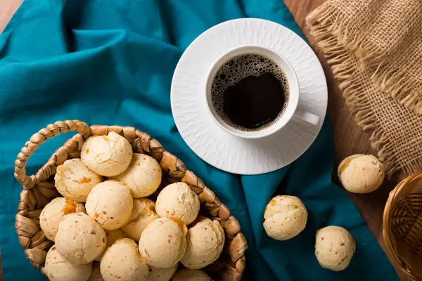 Roti Keju Cemilan Tradisional Brazil — Stok Foto
