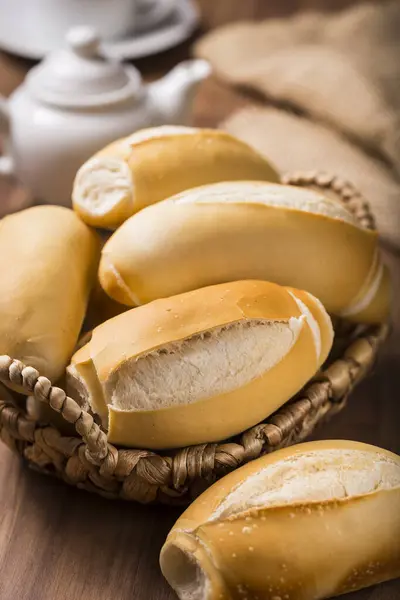 Γαλλικό Ψωμί Παραδοσιακό Βραζιλιάνικο Ψωμί — Φωτογραφία Αρχείου