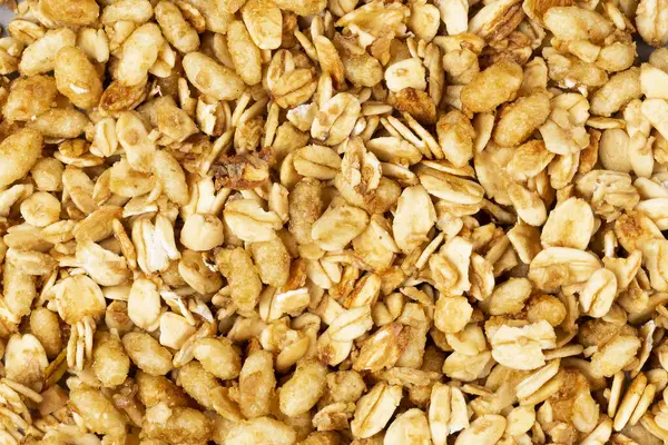 Cereali Granola Biologici Immagine Vista Dall Alto — Foto Stock