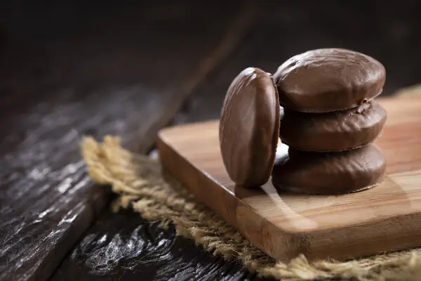 Biscoitos Mel Brasileiros Com Chocolate Pao Mel — Fotografia de Stock