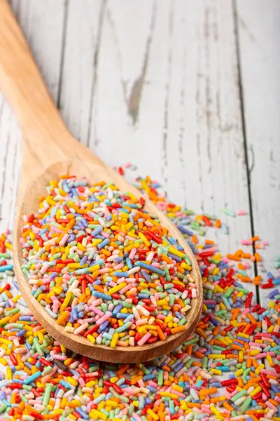 Sugar Sprinkle Colorful Confectionery Cake Decoration Stock Picture